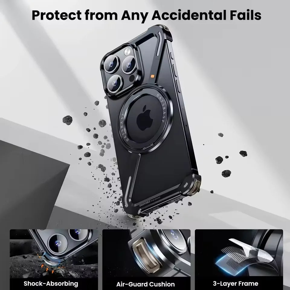 Kutary Z Magnetic Metal Case For iPhone