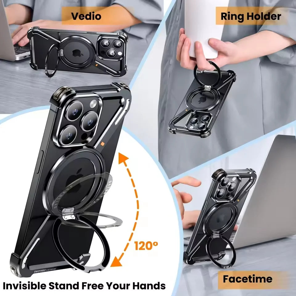 Kutary Z Magnetic Metal Case For iPhone