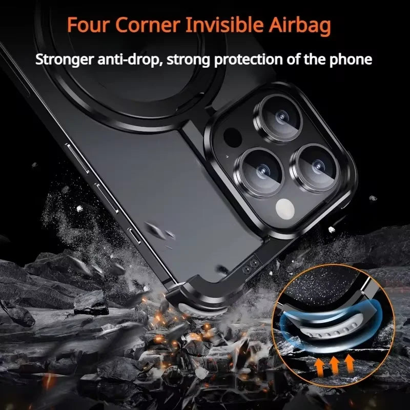Kutary T Magnetic Metal Case For iPhone
