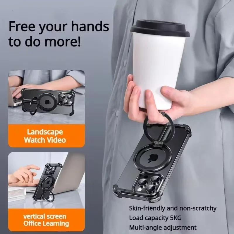 Kutary T Magnetic Metal Case For iPhone