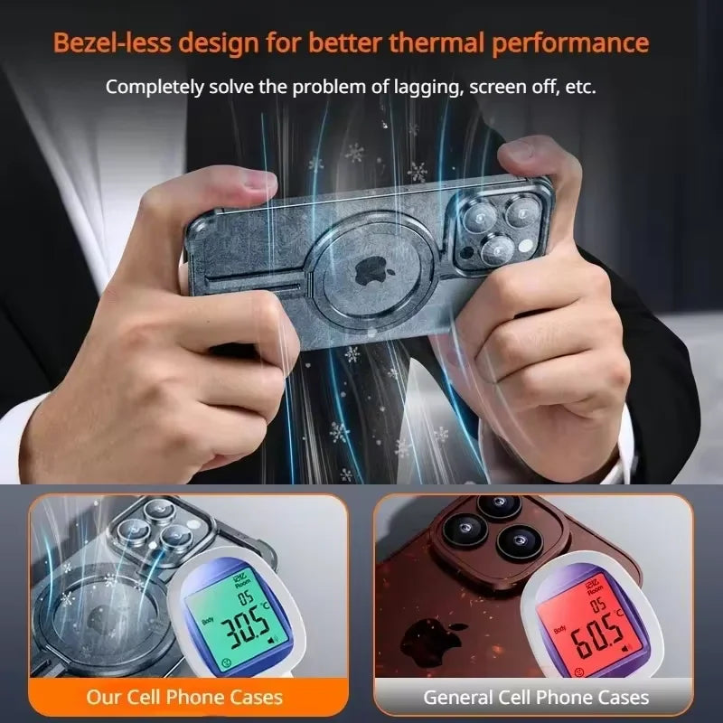 Kutary T Magnetic Metal Case For iPhone