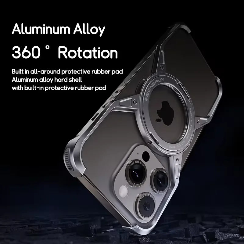 Kutary O Magnetic Metal Case For iPhone