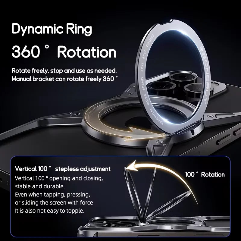 Kutary O Magnetic Metal Case For iPhone