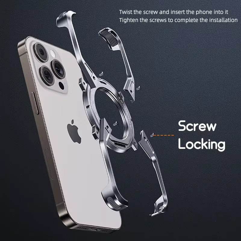 Kutary O Magnetic Metal Case For iPhone