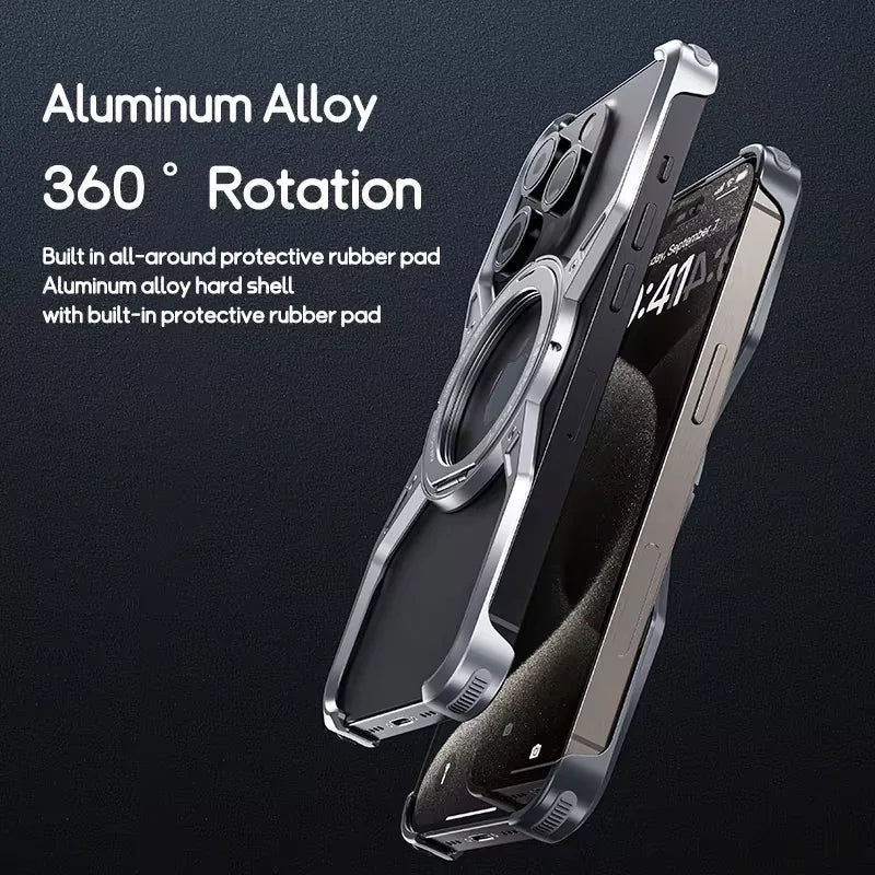 Kutary O Magnetic Metal Case For iPhone