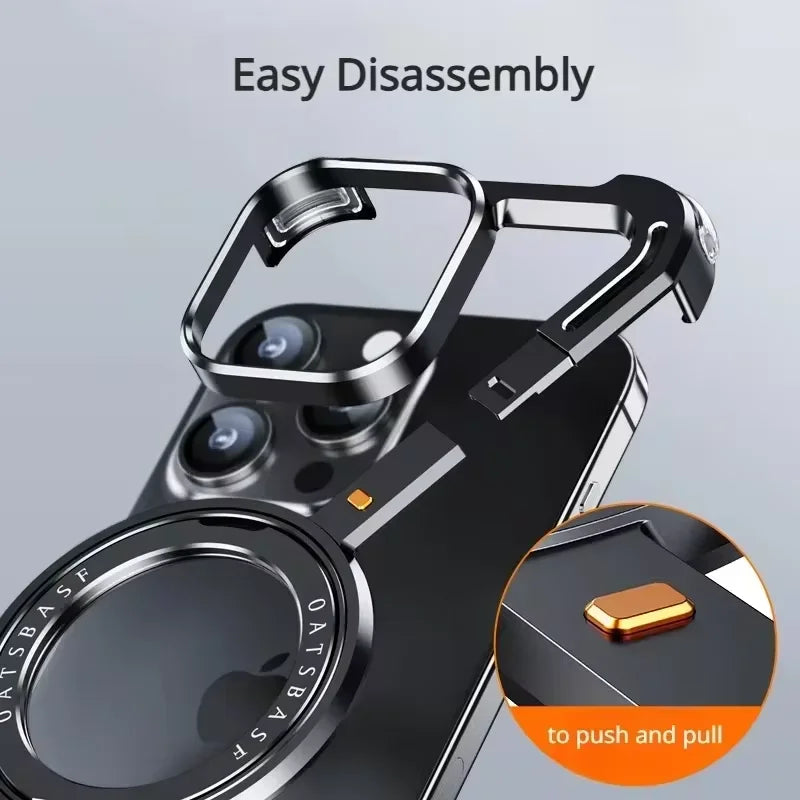 Kutary Z Magnetic Metal Case For iPhone
