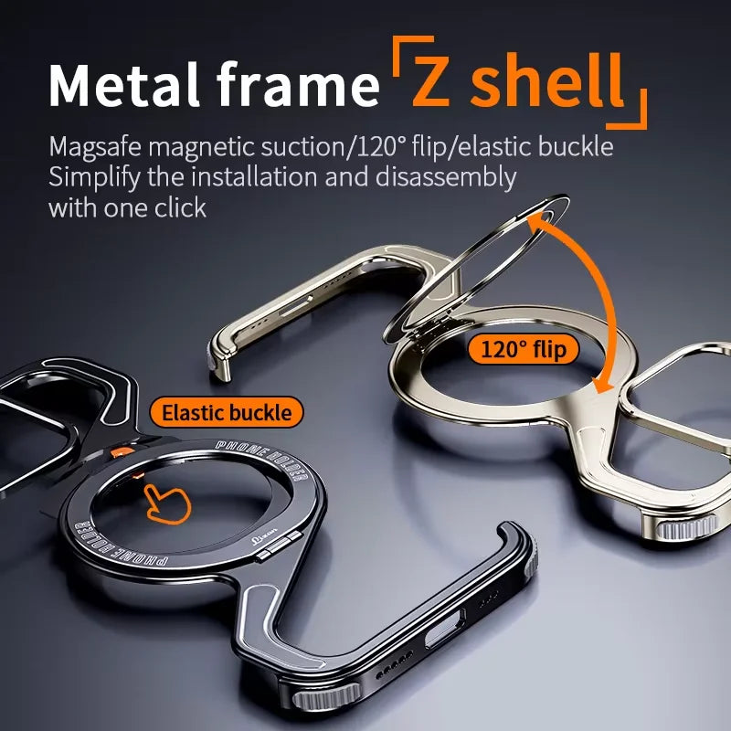 Kutary Z Lite Magnetic Metal Case For iPhone