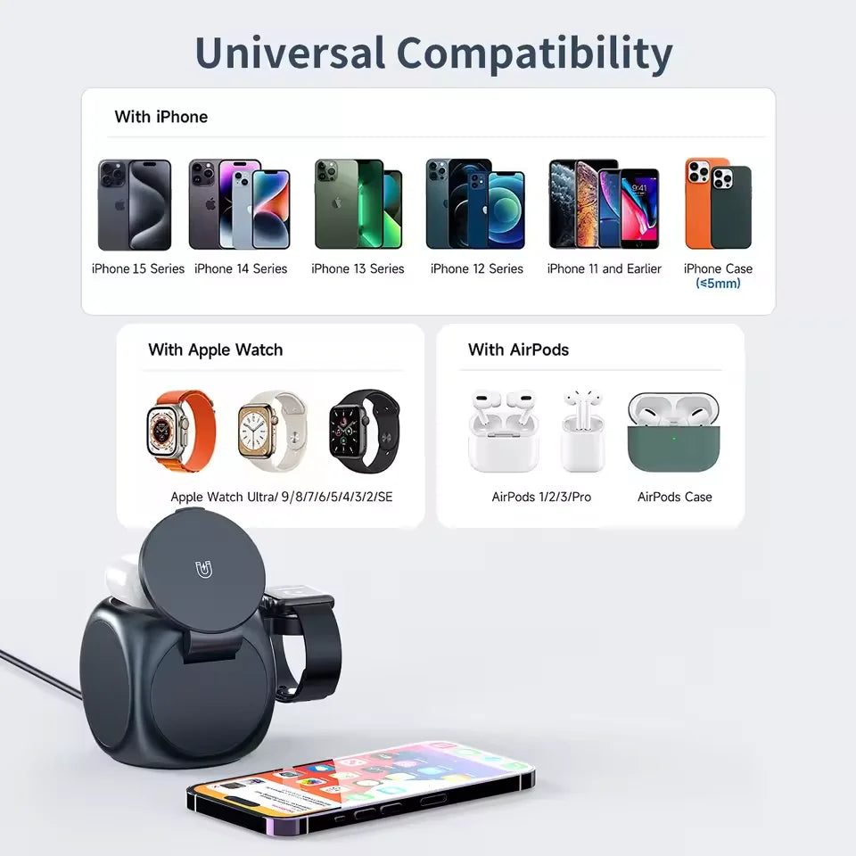 Kutary Y22 3-in-1 Wireless Charger